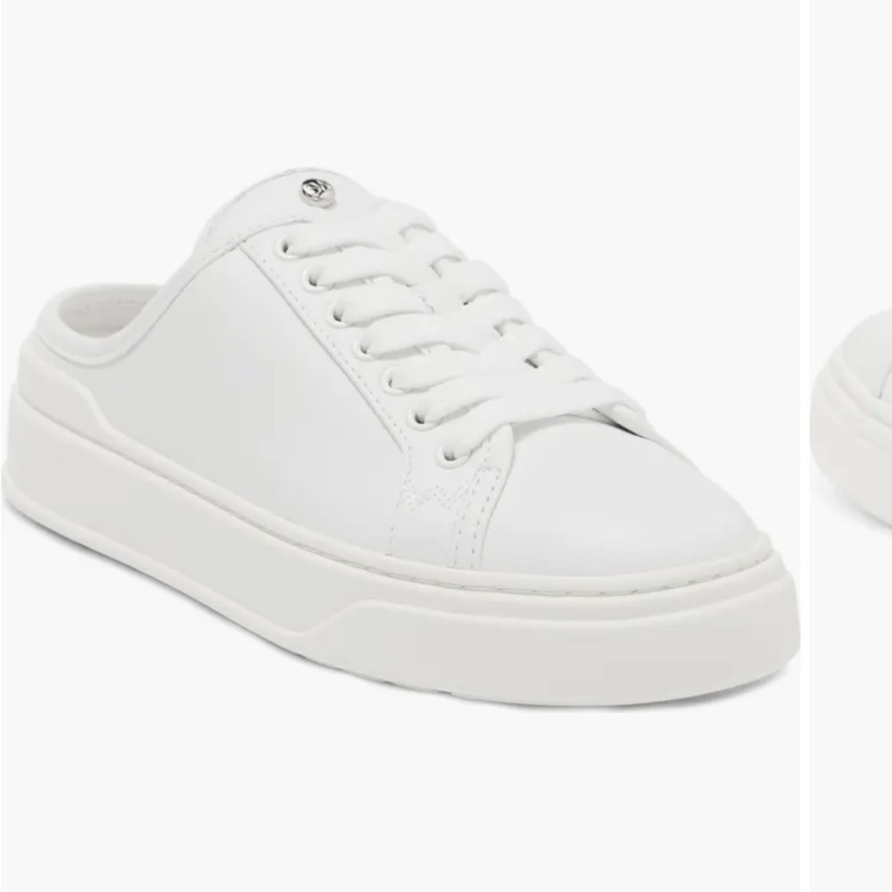 Stuart Weitzman White Slip-On Shoes